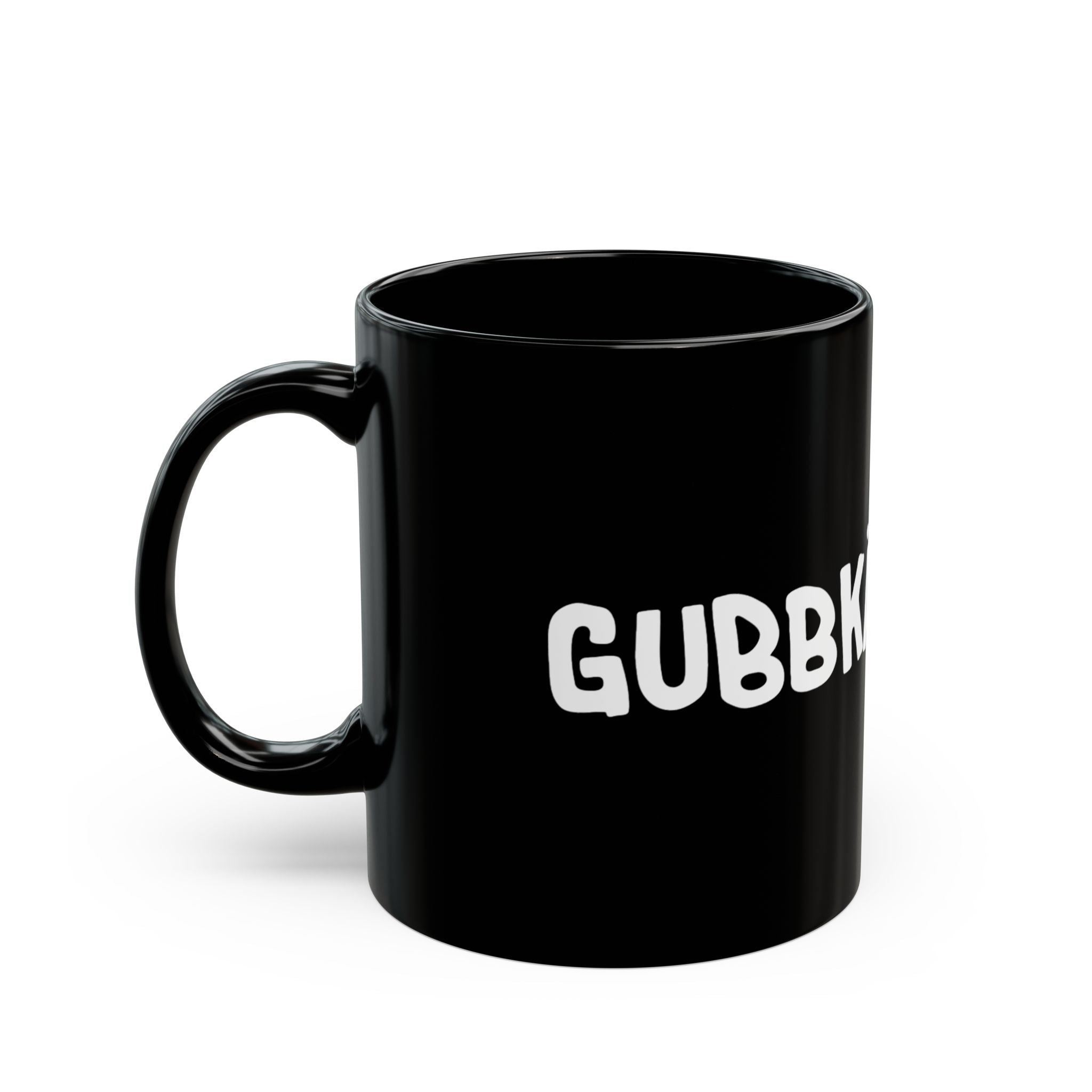Svart mugg med Gubbkärring Original