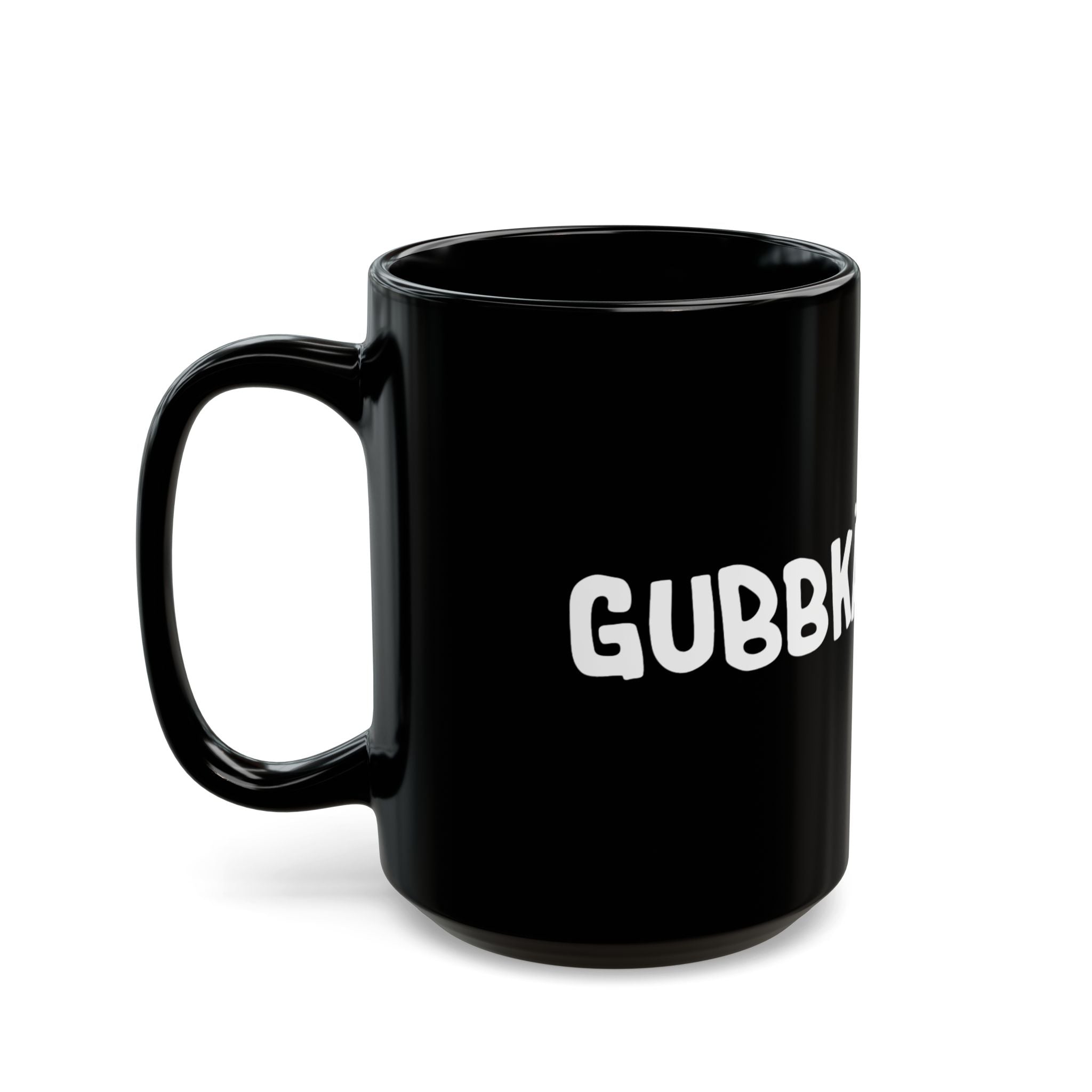 Svart mugg med Gubbkärring Original