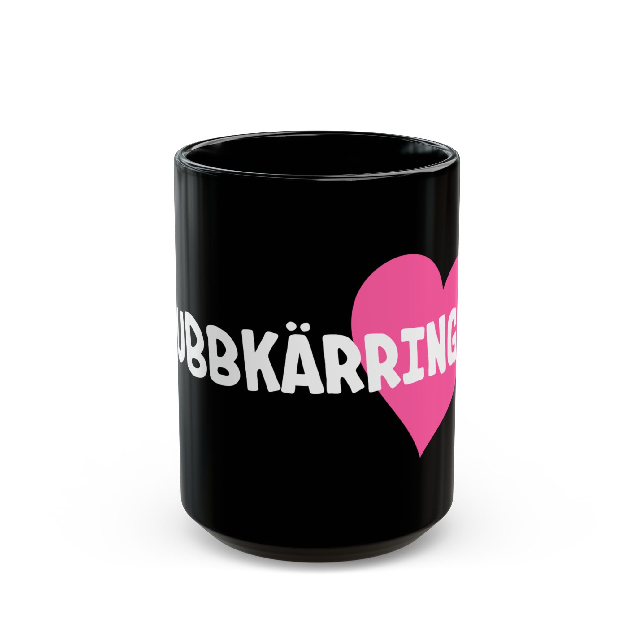 Svart mugg med Gubbkärring Original